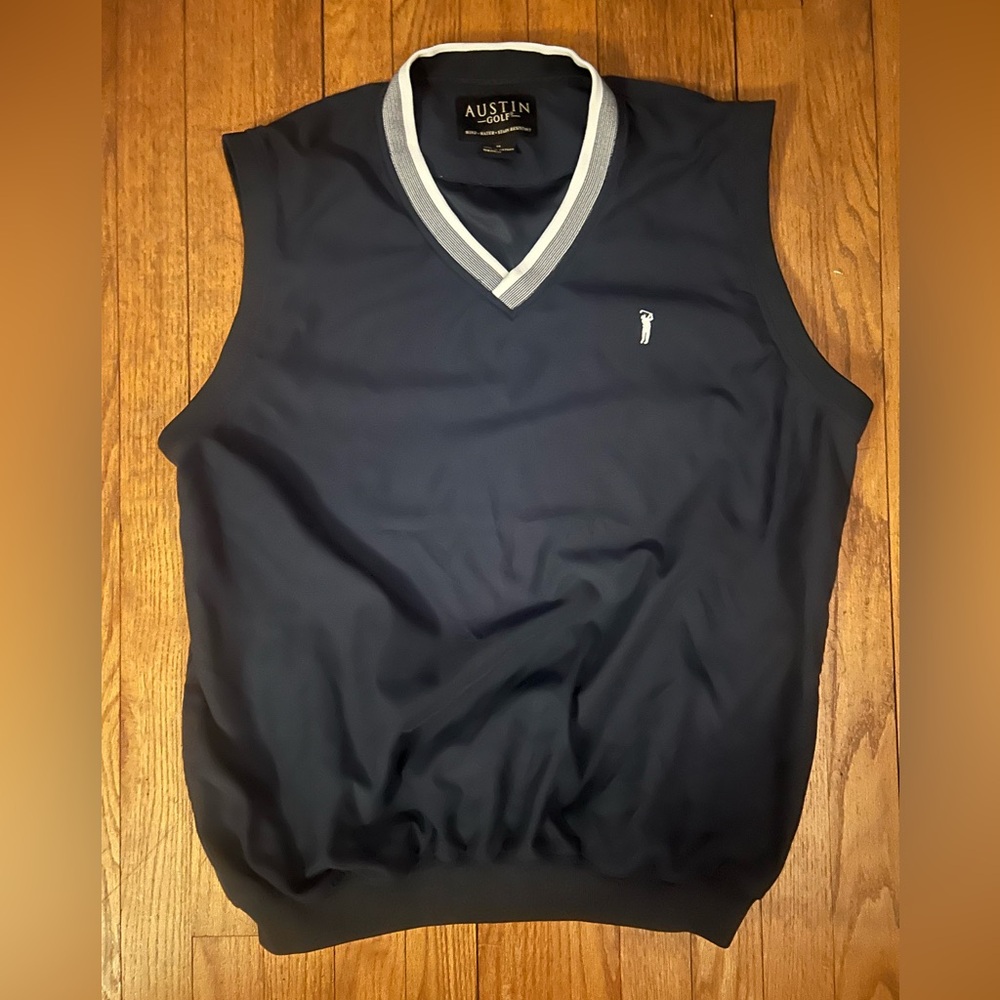 Golf Vest Mens M Windbreaker V Neck